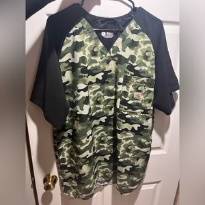 Carhartt Camo Scrub top